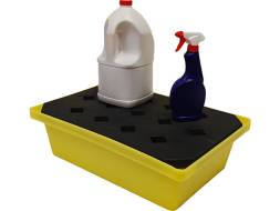Емкость для локализации разлива жидкостей с решеткой, 595х395х170 мм, 20 л