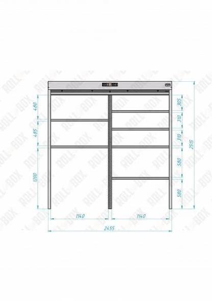 Роллетный шкаф ROLL-BOX SIMPLE Plus 24.05.24.V2-1