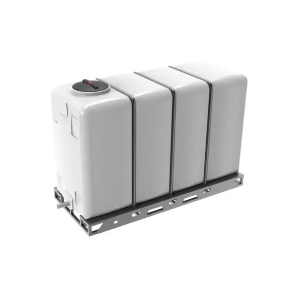 Емкость KR 4000л с 1 патрубком 63 мм белая в обрешетке New