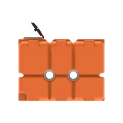 Емкость ST 2000л с откидной крышкой оранжевая