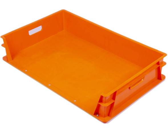 Пластиковый лоток 740х465х145 трехбортный сплошной