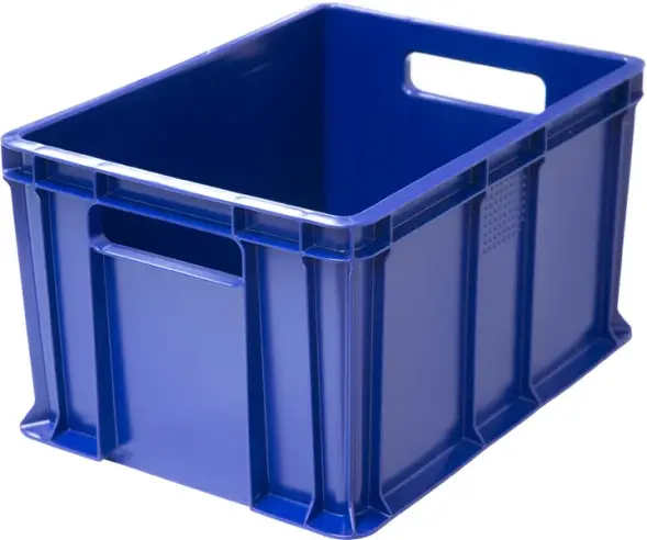 Ящик пластиковый сплошной, 400×300×230 мм, 21.6 л, белый [703.03.01 м]