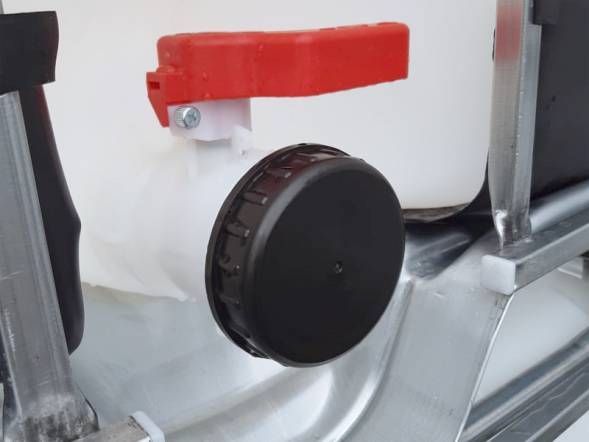 Еврокуб (IBC-контейнер) на комбинированном поддоне UN с широким краном 80 мм, 1000 л, белый [UC 1000 комб UN (ШК)]