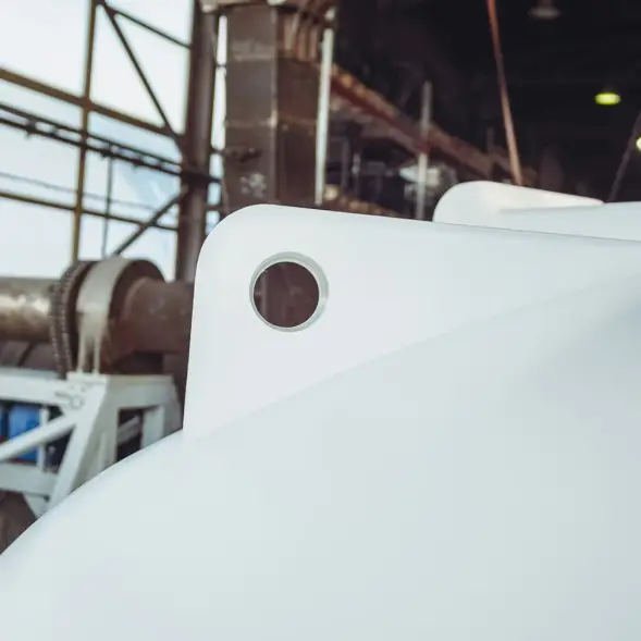 Емкость ЦКТ 5000 л с патрубком 110мм с фланцем белая в обрешетке