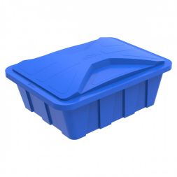 Ванна пластиковая пищевая с крышкой KN, 600 л, 1.0 г/см³, HDPE, синий [121201.0600.601.000]