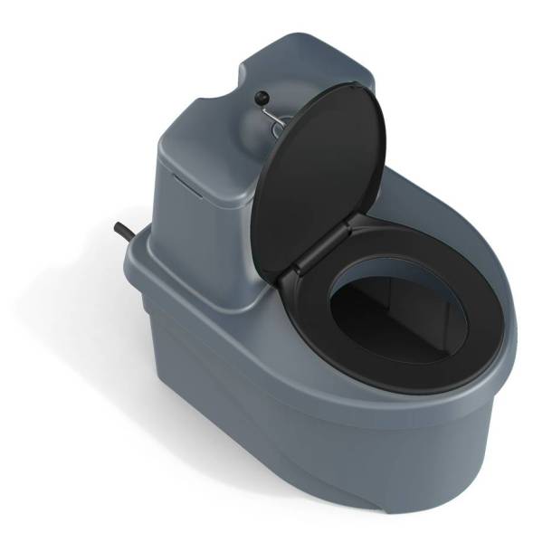 Торфяной биотуалет «РОСА» серого цвета