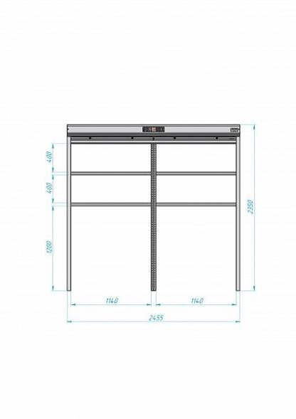 Роллетный шкаф ROLL-BOX SIMPLE Plus 24.07.22.V1-1