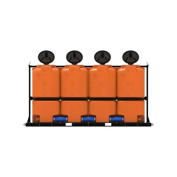 Кассета ST 8000 л (4х2000) с откидной крышкой оранжевая