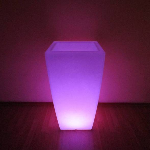 Световое кашпо Rostok с беспроводной RGB подсветкой
