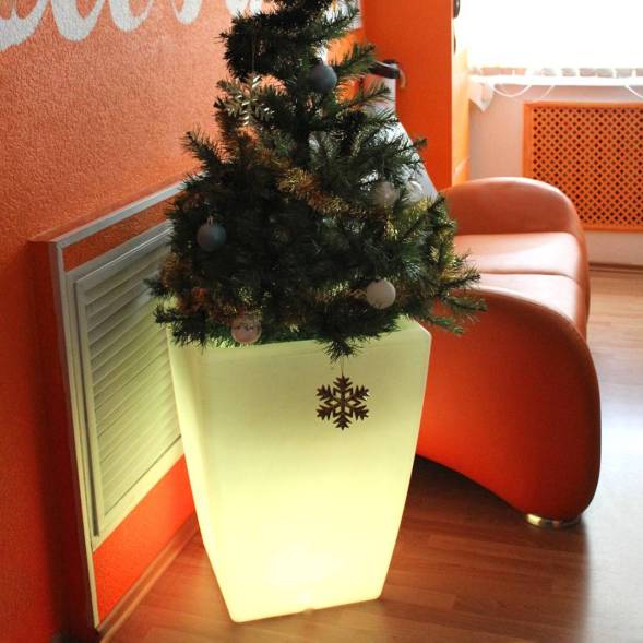 Световое кашпо Rostok с беспроводной RGB подсветкой