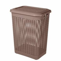 Корзина для белья 30л, коричневый