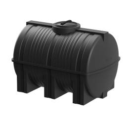 Емкость пластиковая горизонтальная для хранения воды и дизельного топлива, 3000 л, черный [TG3000S1]