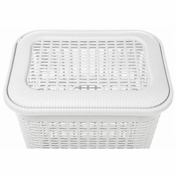 Корзина для белья 50л, белый