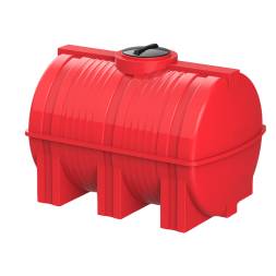 Емкость пластиковая горизонтальная для хранения воды и дизельного топлива, 3000 л, красный [TG3000S5]