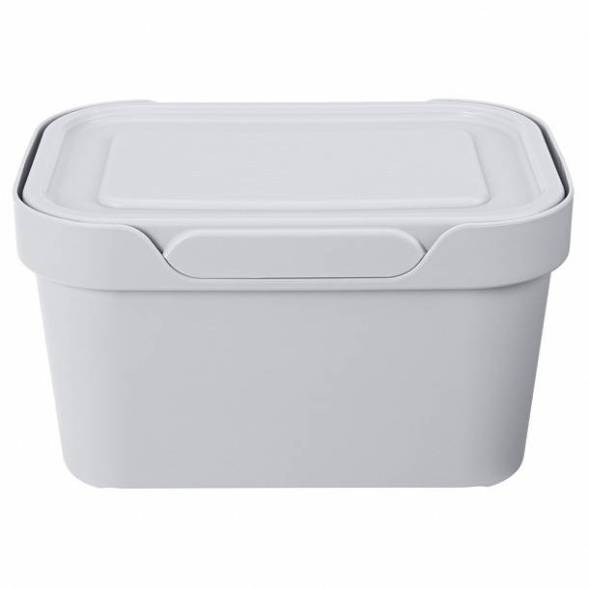 Ящик с крышкой универсальный Luxe, 1,9л, светло-серый