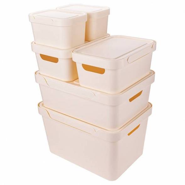 Ящик с крышкой универсальный Luxe, 1,9л, светло-серый