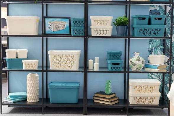 Ящик с крышкой универсальный Luxe, 1,9л, светло-серый