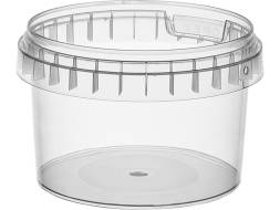 Контейнер пластиковый круглый, 280мл, 95 мм, прозрачный