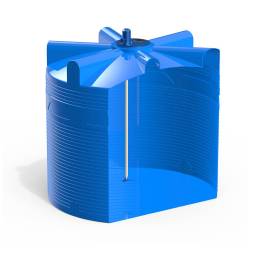 Емкость V 8000 литров с пропеллерной мешалкой