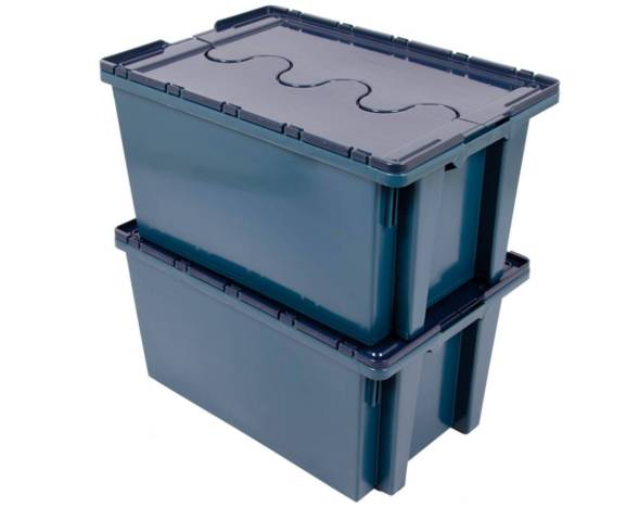 Ящик 600х400х300 сплошной с распашной несъёмной крышкой