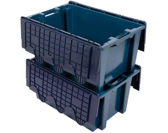 Ящик 600х400х300 сплошной с распашной несъёмной крышкой