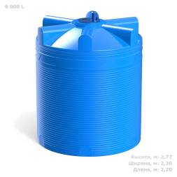 Емкость V 9000 литров с пропеллерной мешалкой