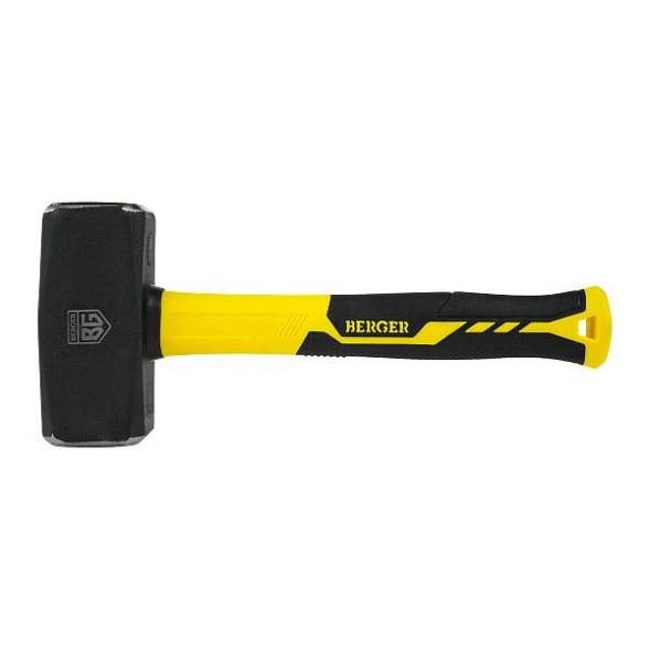 Кувалда кованая 1500 г., фиберглассовая рукоятка, BERGER