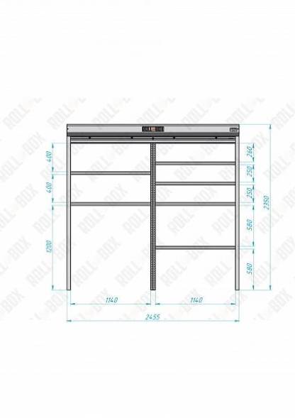Роллетный шкаф ROLL-BOX SIMPLE Plus 24.08.24.V1-1