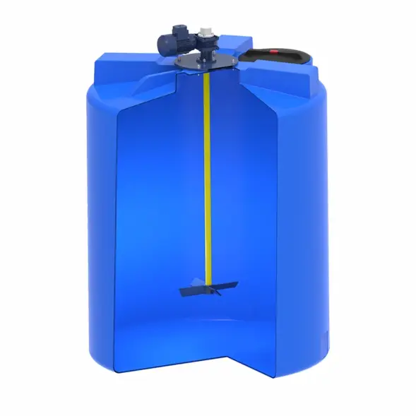 Емкость T 3000 синий с лопастной мешалкой