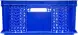 Ящик пластиковый перфорированный, 600x400x180 мм, 35 л, синий [706.01.01]