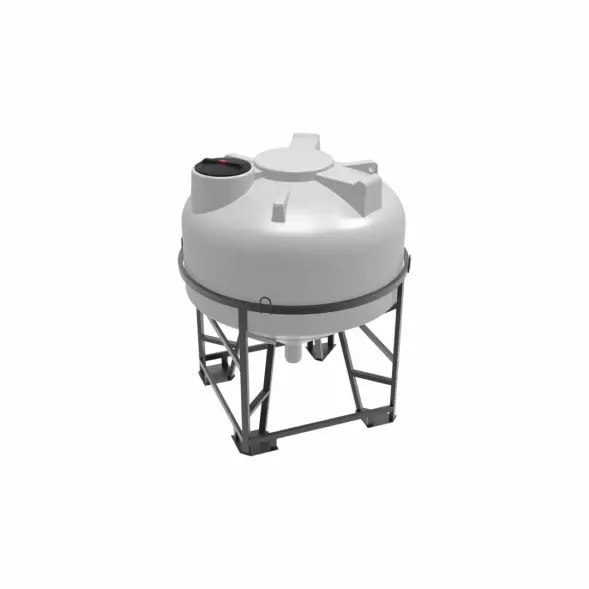 Емкость ЦКТ 3000 л с патрубком 110мм под плотность до 1,5 г/см3 белая в обрешетке