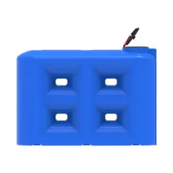 Емкость S 3000 л под плотность до 1,2 г/см3 с откидной крышкой синяя