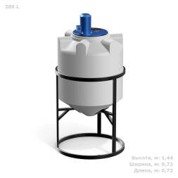 Емкость K 200 литров с пропеллерной мешалкой