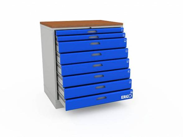 Тумба инструментальная ДВК ERGO XL 08.2