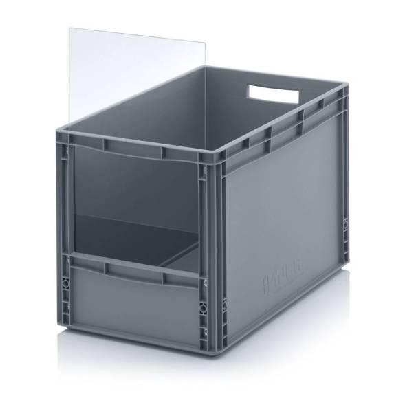 Евроконтейнер пластиковый без передней стенки в евроформате SLK ES SLK ES 64/42 60x40x42 см