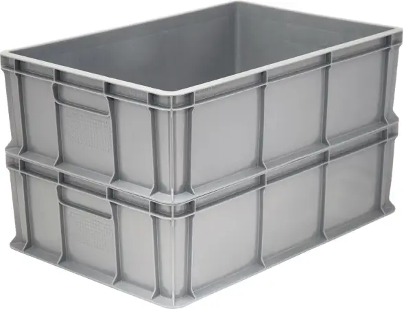 Ящик пластиковый сплошной, 600x400x180 мм, 35 л, синий [706.03.02]