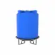 Емкость T 5000 л синяя на основании для полного слива F