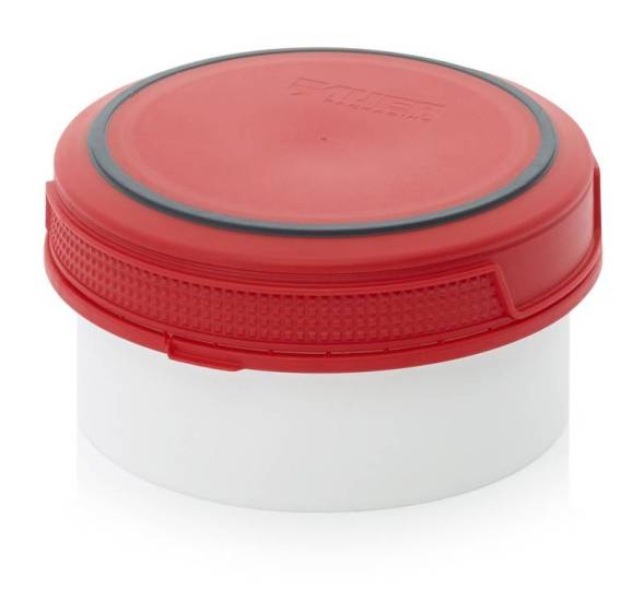 Банка 0,3 л без внутренней крышки, красная