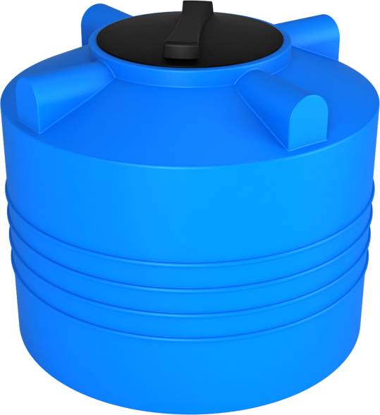 Емкость пластиковая вертикальная цилиндрическая для воды, 200 л, синий [ЭВЛ 200]