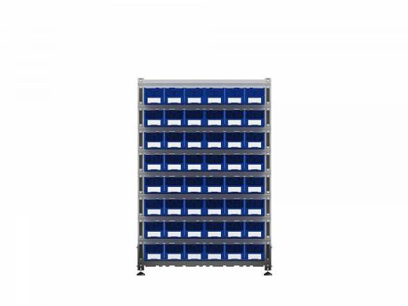 Стеллаж для пластиковых лотков ДВК SORTEX односторонний 1500x1000x450.02