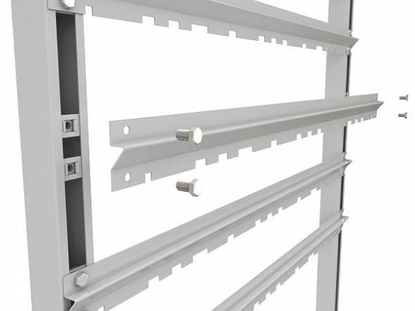 Стеллаж для пластиковых лотков ДВК SORTEX односторонний 1500x1000x450.02