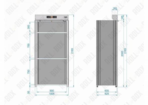 Шкаф роллетный ROLL-BOX SIMPLE 10.06.4.V2