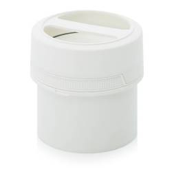 Банка с ручкой 0,5 л с внутренней крышкой, белая