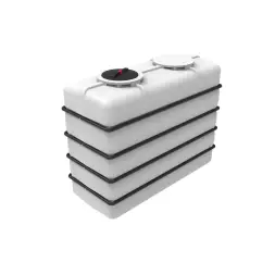 Емкость K 3000л белая в обрешетке