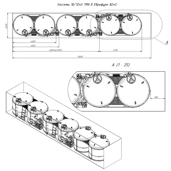Кассета 12м3 TRN СБ для КАС/ЖКУ